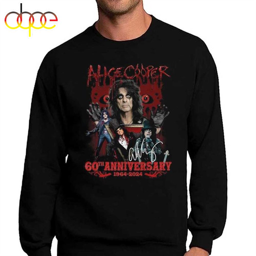 Alice Cooper 60th Anniversary 1964 2024 T Shirt