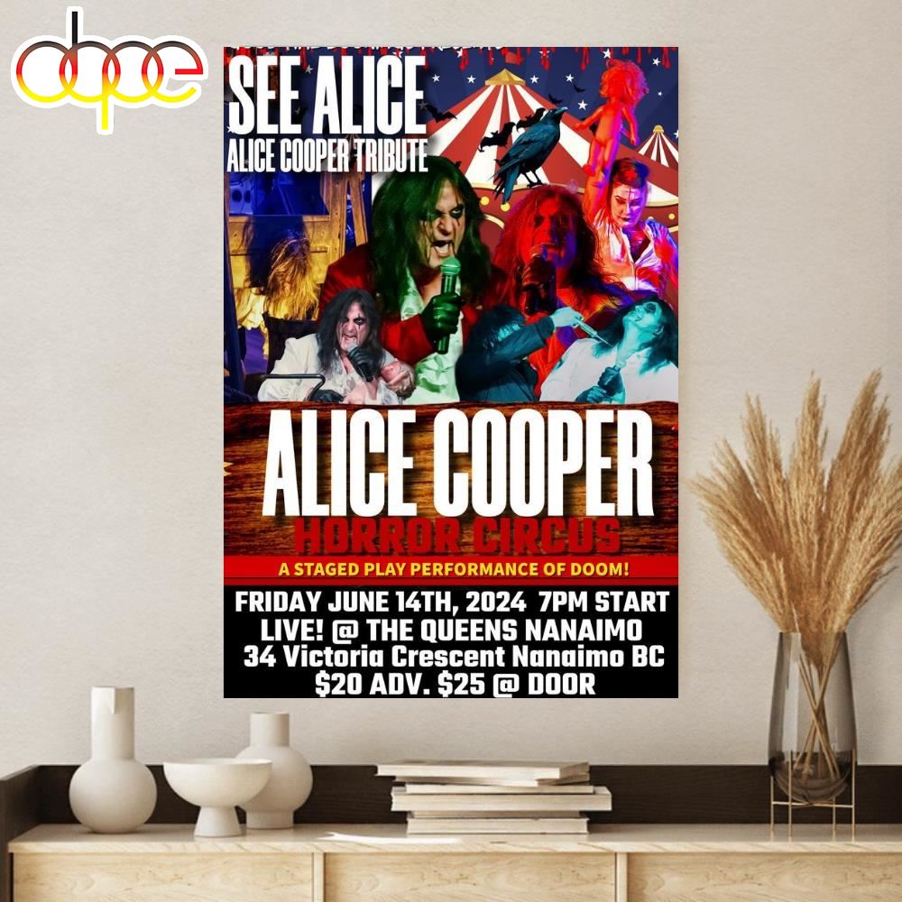 Alice Cooper Too Close For Comfort Tour 2024 Canvas Potser
