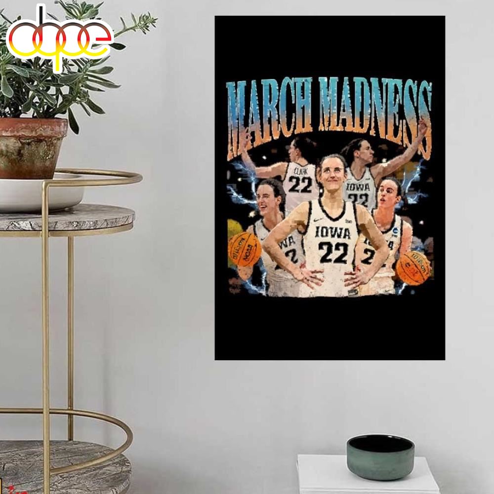 Caitlin Clark Iowa Hawkeyes March Madness Picture Collage Poster