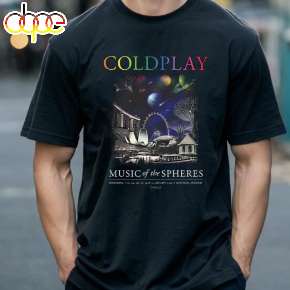 Coldplay Live Singapore 2024 Shirt