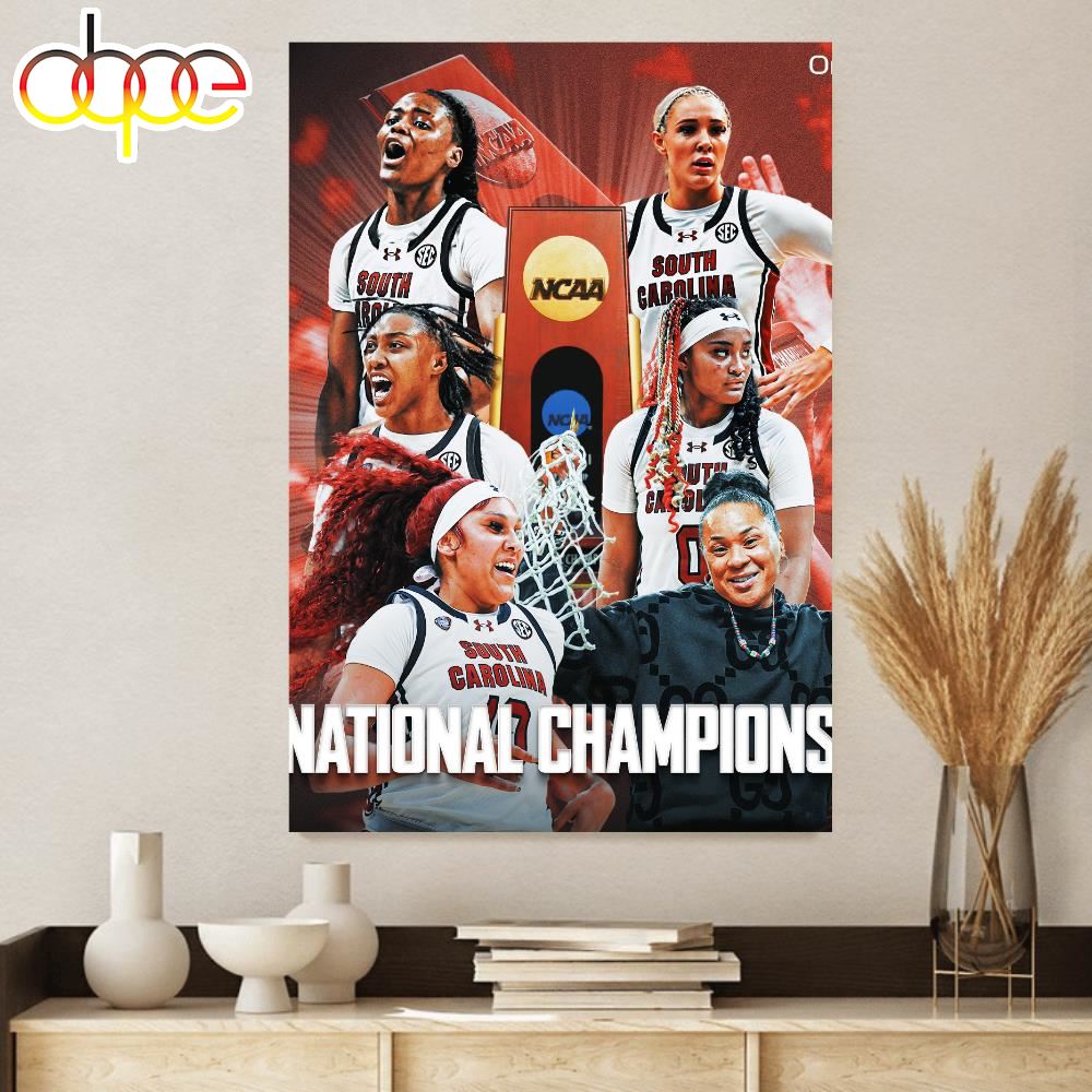 Congratulations South Carolina Gamecocks Champion 2024 NCAA National Championship Canvas Poster