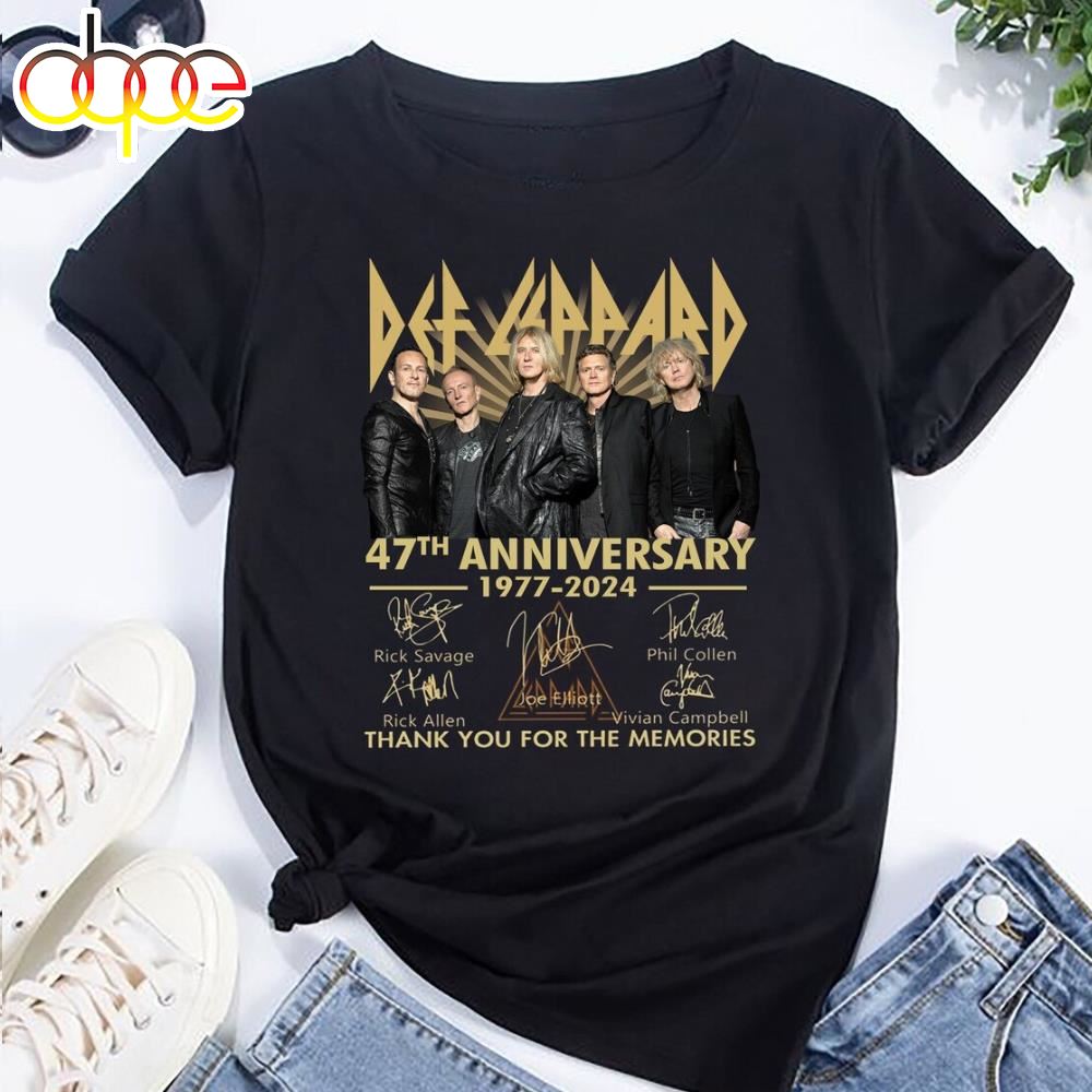 Def Leppard 47th Anniversary Def Leppard Band Shirt