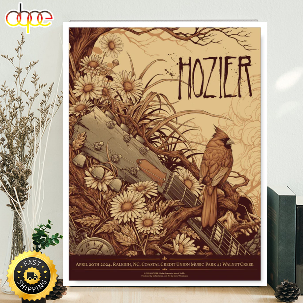 Hozier Raleigh April 20 2024 Poster Canvas