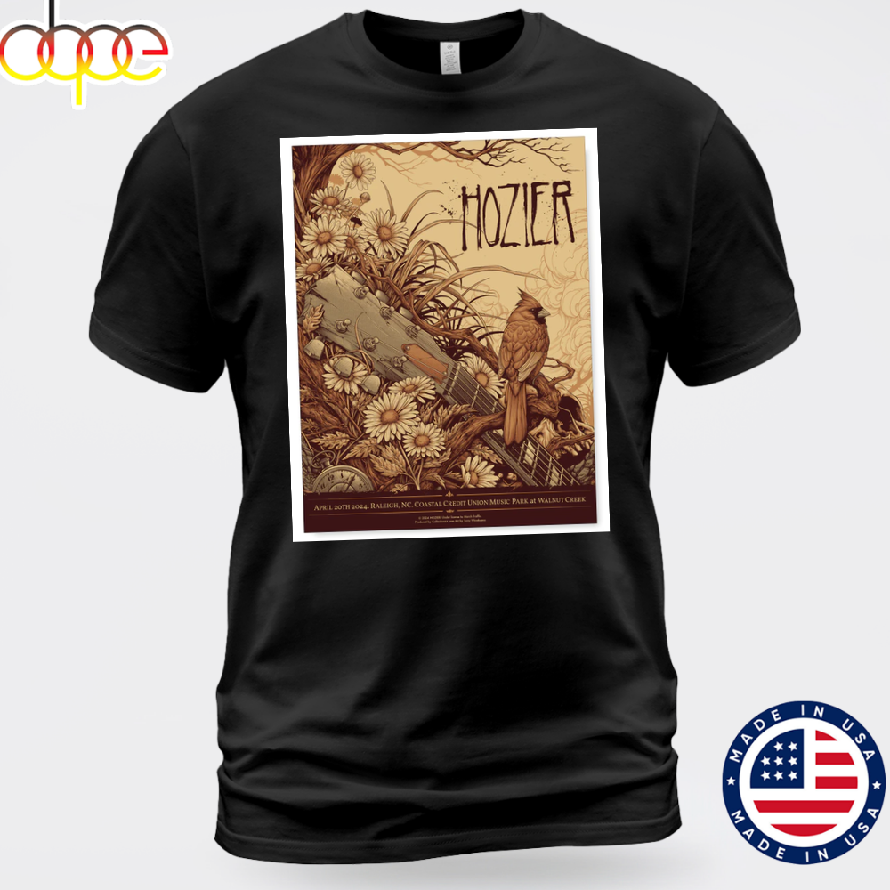Hozier Raleigh April 20 2024 Unisex T Shirt