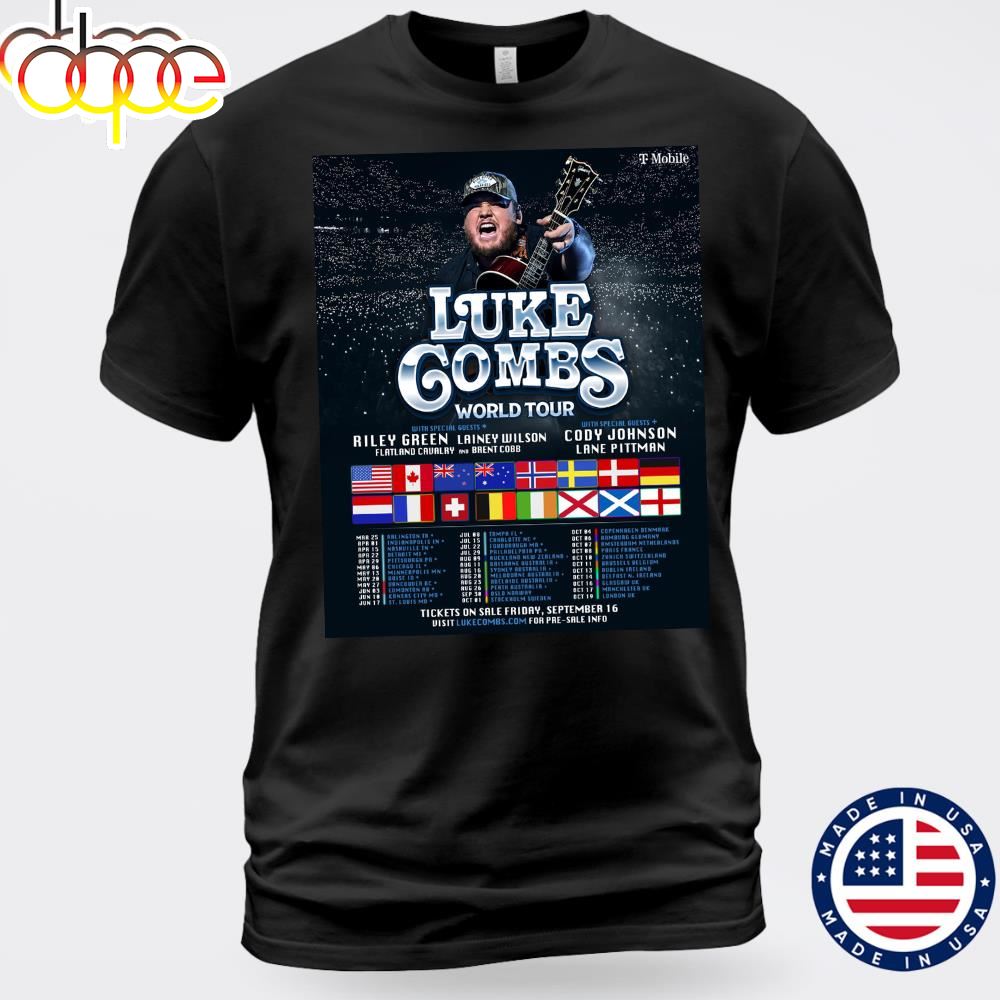 Luke Combs Getting Old 2024 World Tour Unisex T Shirt