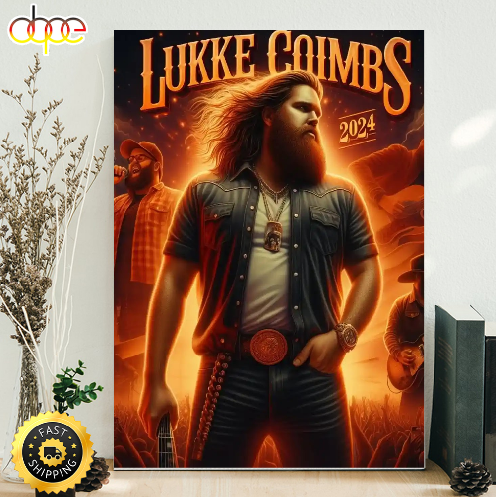 Luke Combs Tour 2024 Music Poster Canvas