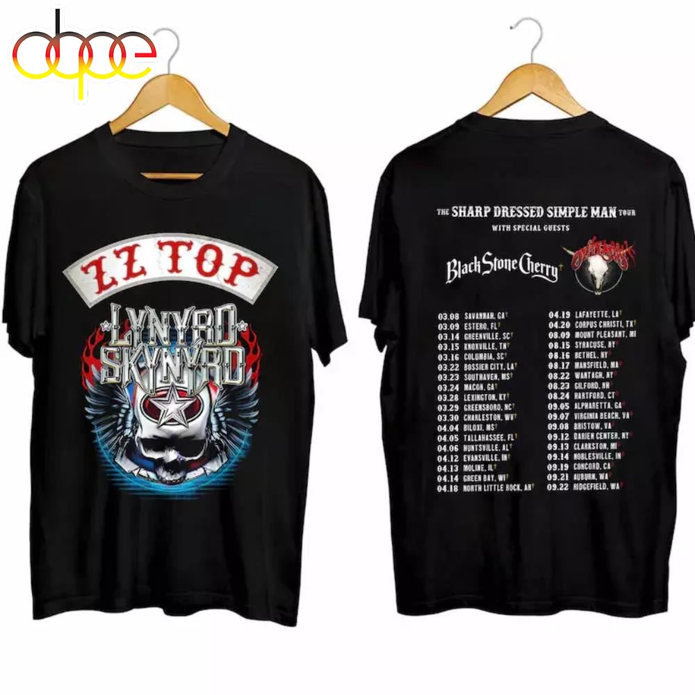 Lynyrd Skynyrd ZZ Top Tour 2024 T Shirt