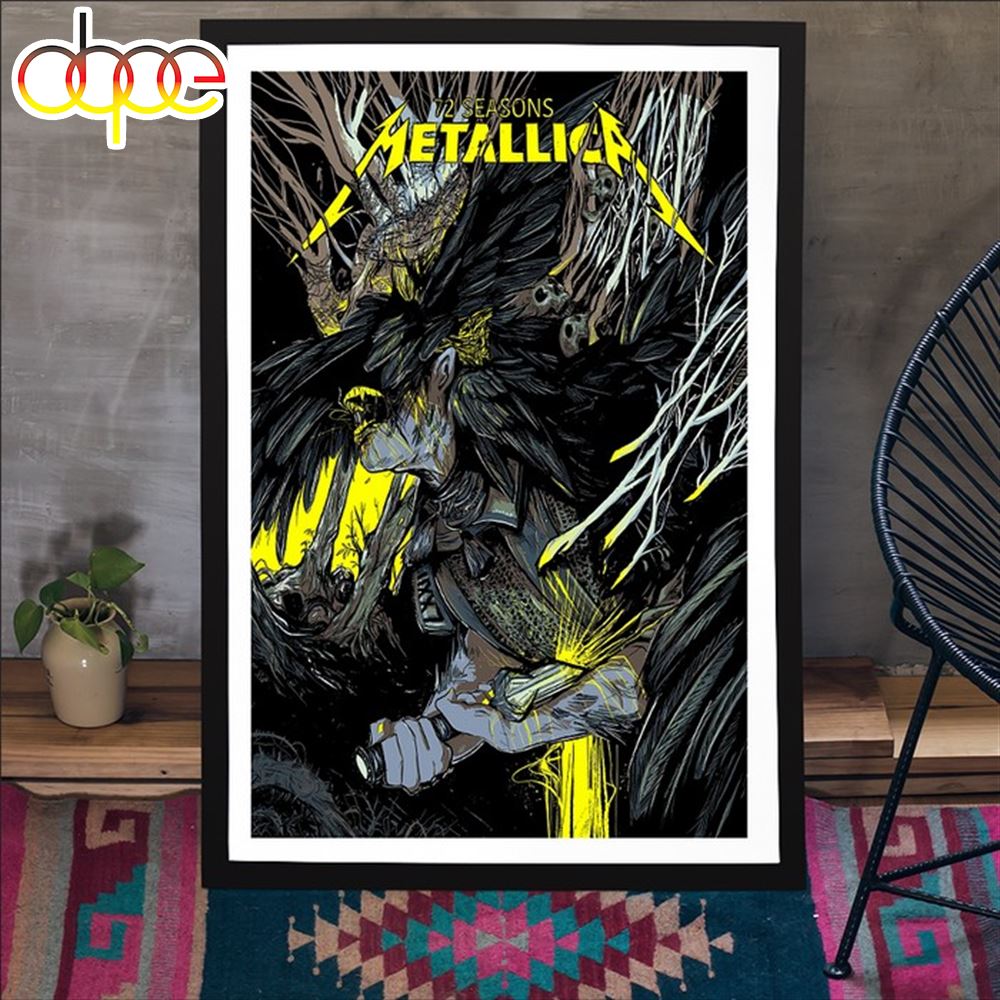 Metallica 72 Seasons 2024 Poster Canvas