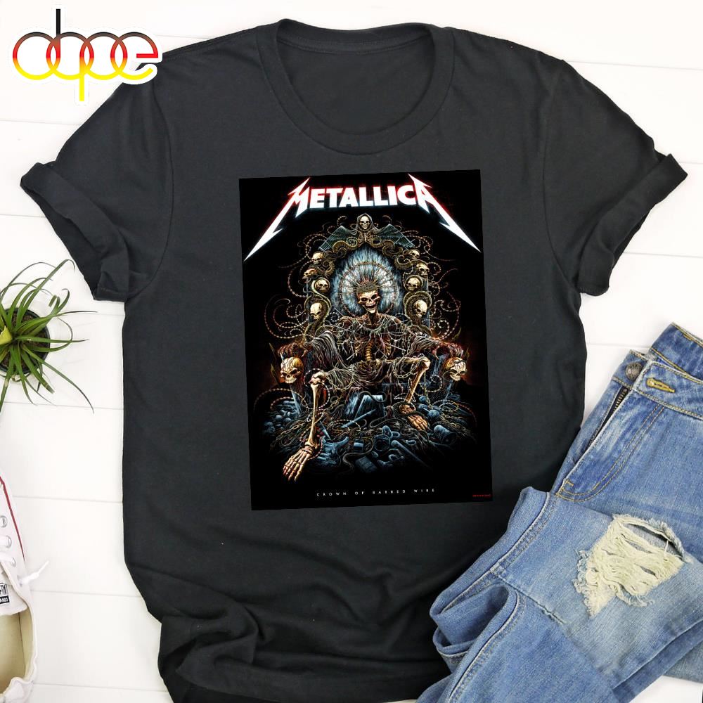 Metallica Crown Of Barbed Wire 2024 T Shirt