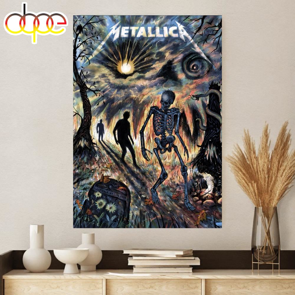 Metallica Sleep Walk My Life Away 2024 Poster Canvas