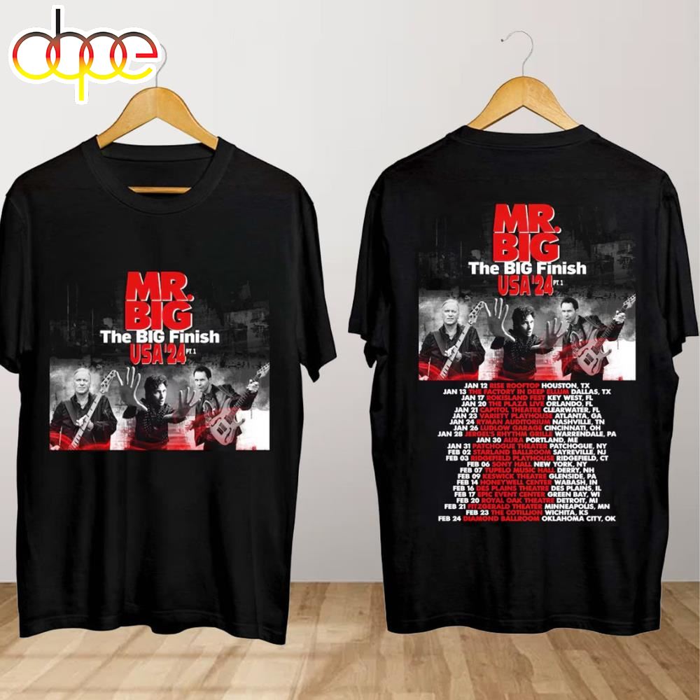Mr Big The Big Finish Tour 2024 Mr Big Band Concert Shirt