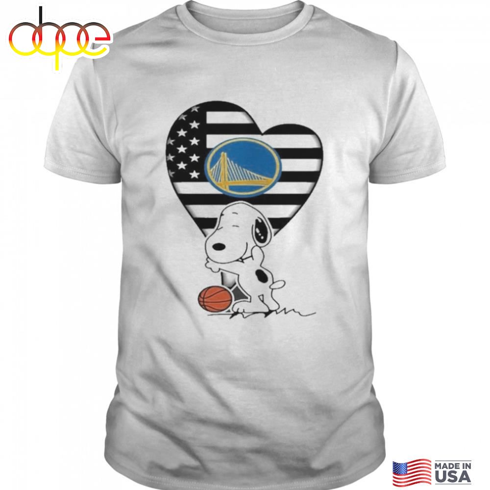 NBA Champions Golden State Warriors Snoopy In My Heart T Shirt