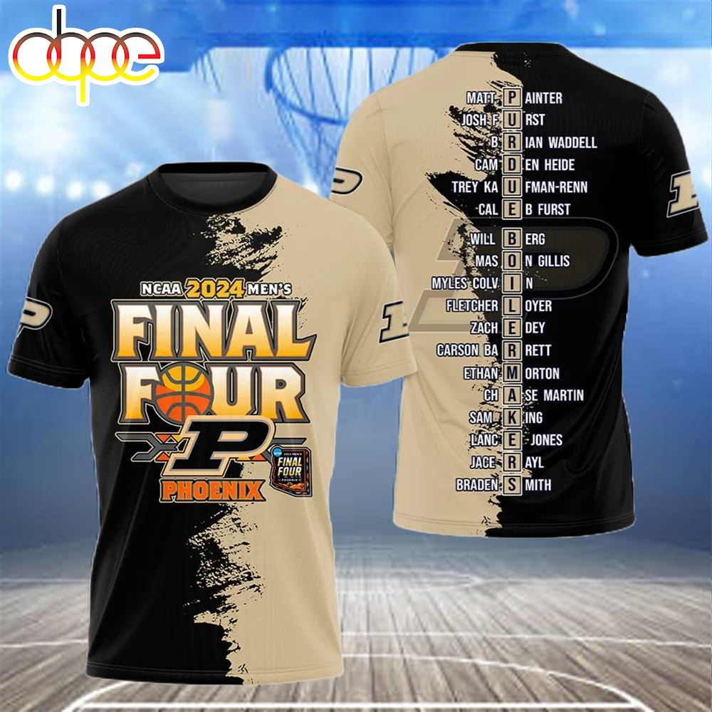 NCAA 2024 Mens Basketball Final Four Purdue Shirt 3