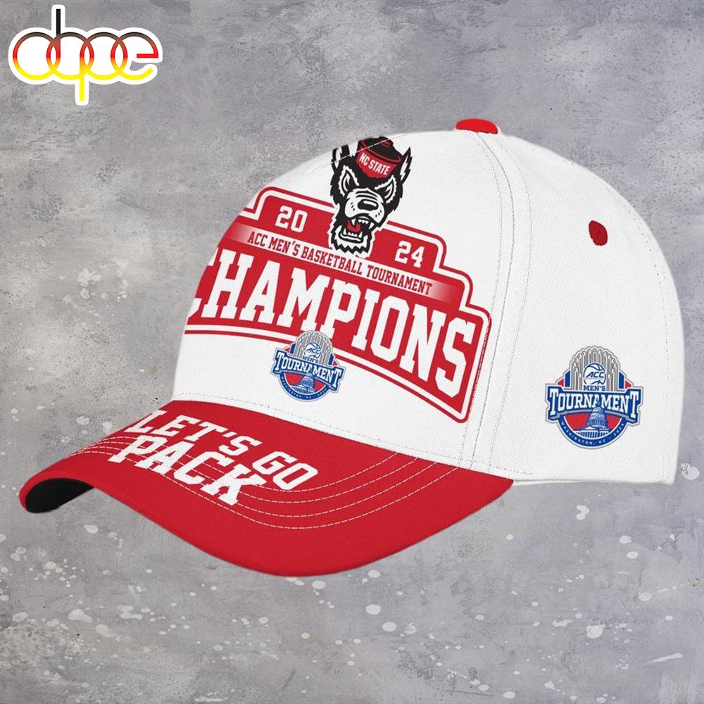 Nc State Wolfpack 2024 Acc Men Basketball Tournament Champions Cap