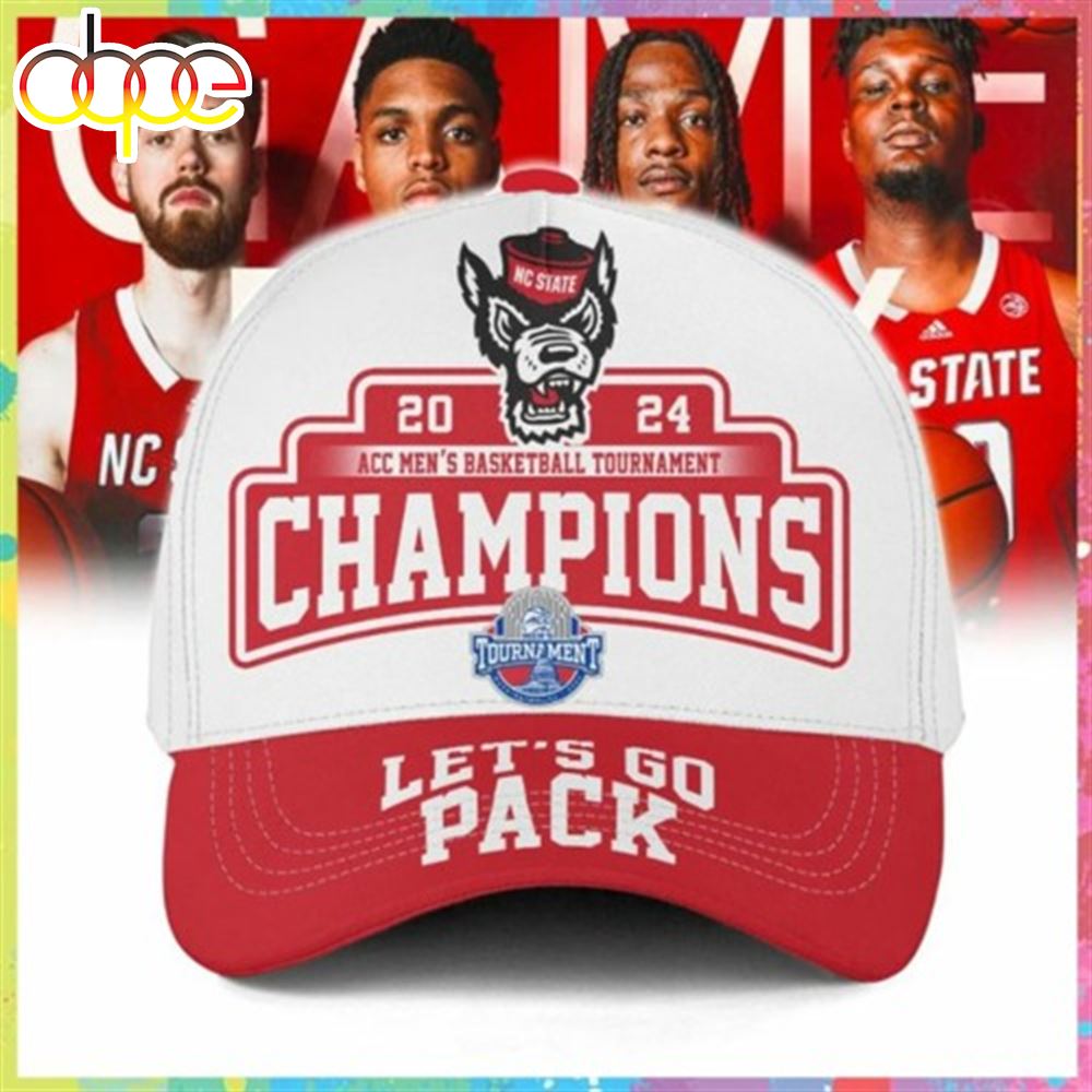 Nc State Wolfpack 2024 Acc Mens Basketball Tournament Champions Cap