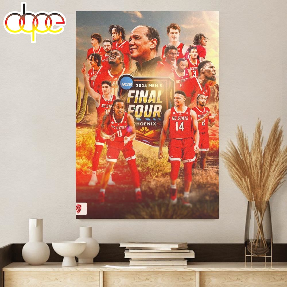 Nc State Wolfpack Mens Basketball Final Four Phonenix Bound Ncaa March Madness Poster Canvas