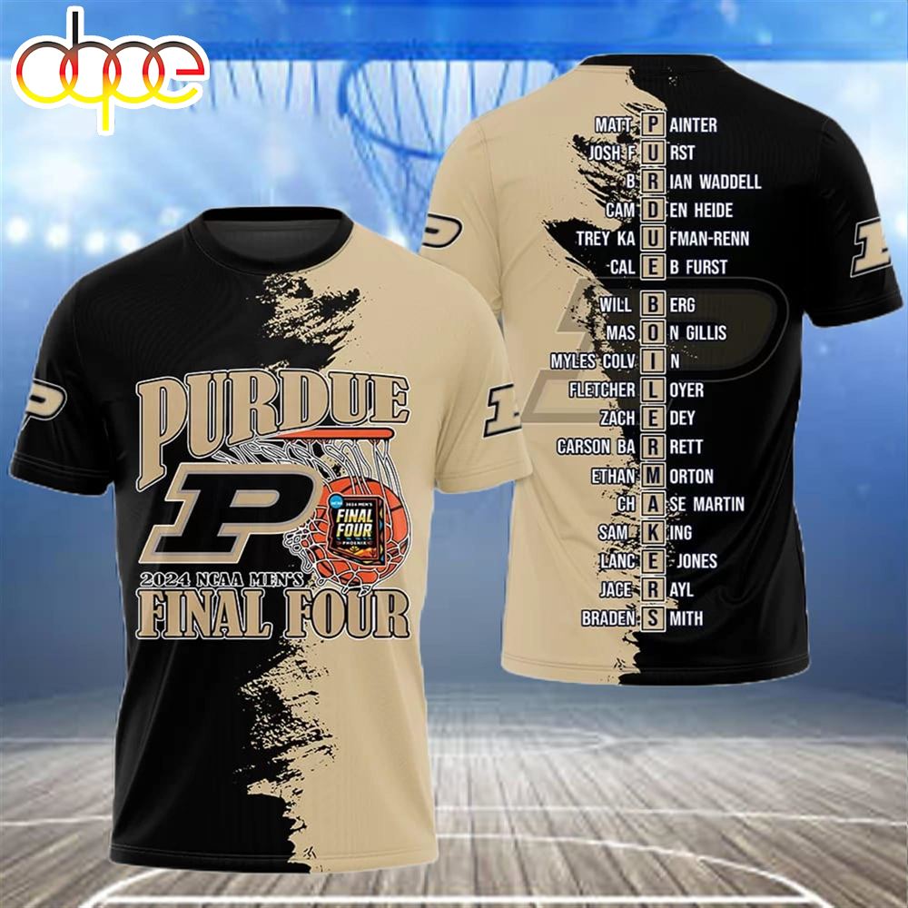 Purdue 2024 NCAA Mens Final Four Shirt 3