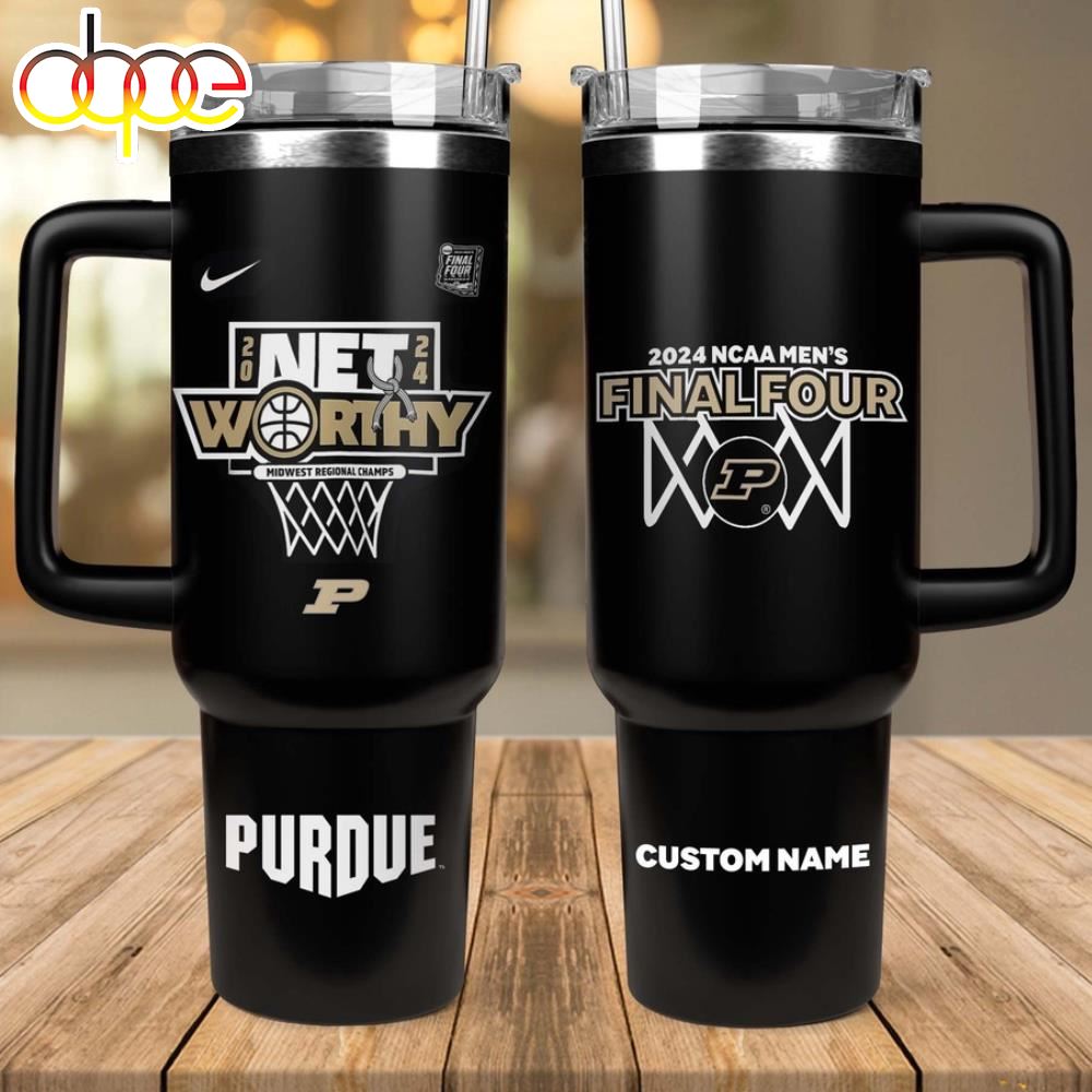 Purdue Boilermakers 2024 Ncaa Mens Basketball Tournament March Madness Final Four Tumbler 40 Oz
