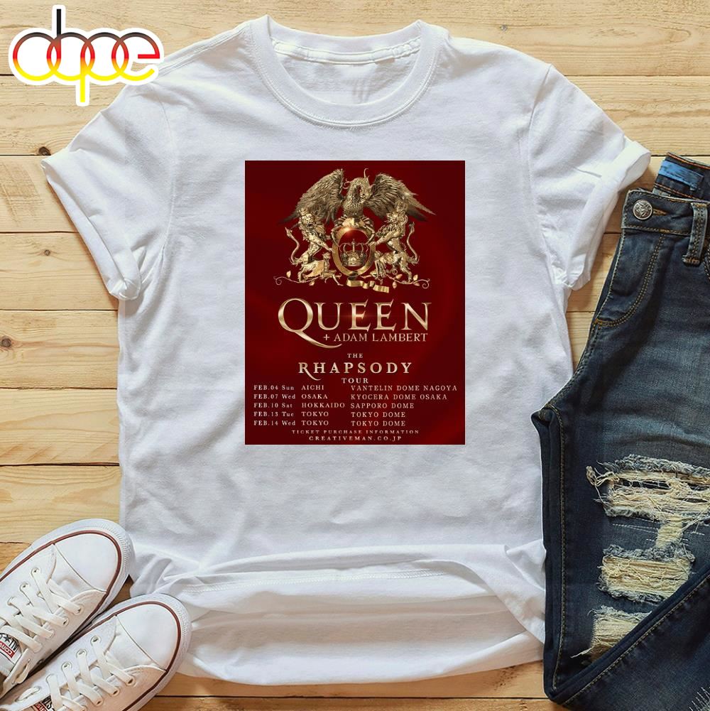 Queen Adam Lambert Announce 2024 Japanese Tour Unisex T Shirt