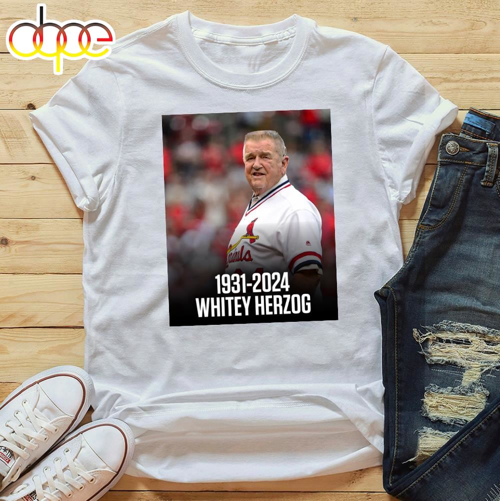 Rip Whitey Herzog 1931 2024 T Shirt