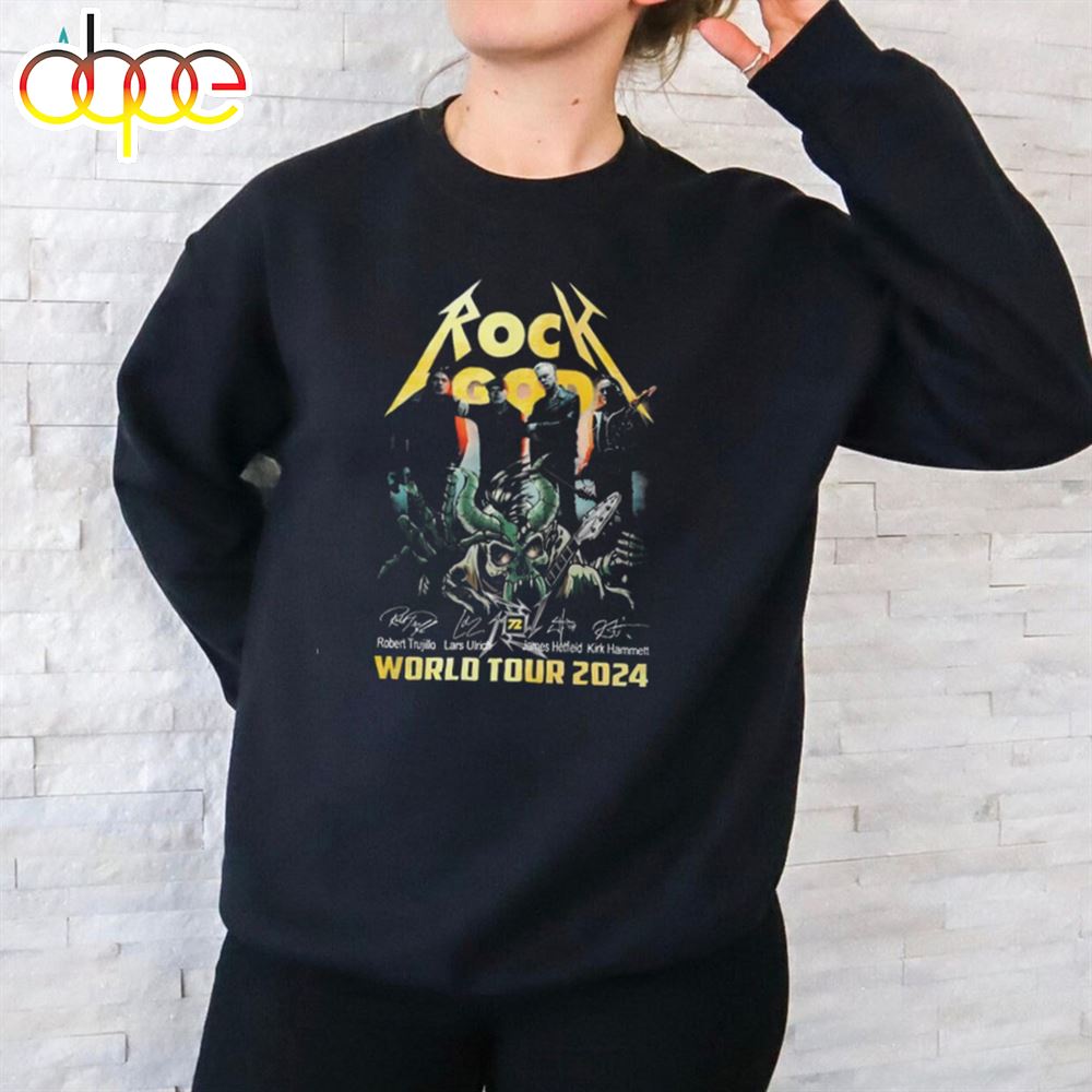 Rock God Metallica World Tour 2024 T Shirt