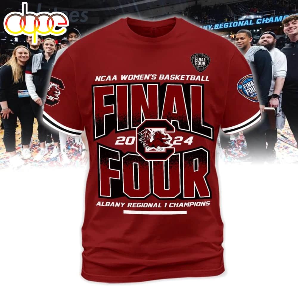 South Carolina Gamecocks NCAA Womens Basketball Final Four 2024 3D Shirt