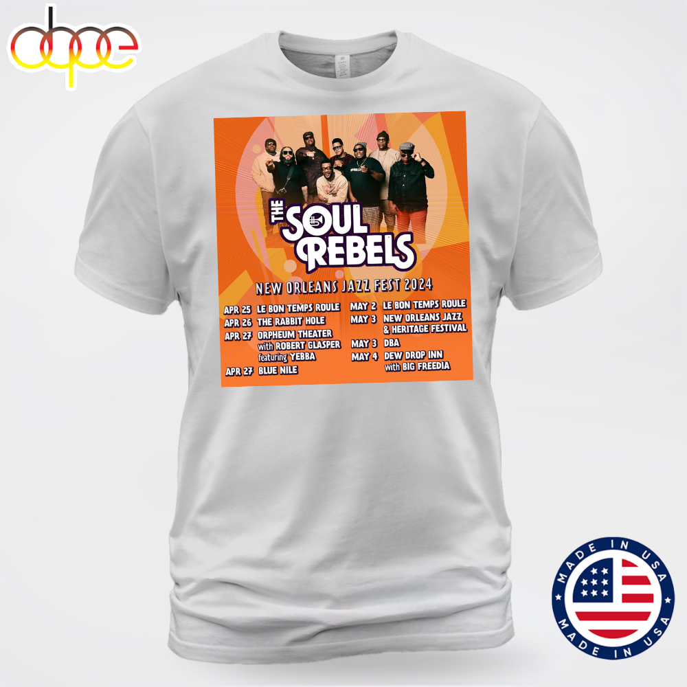 The Soul Rebels Announce 2024 Tour With Wu Tang Clan T Shirt Tee