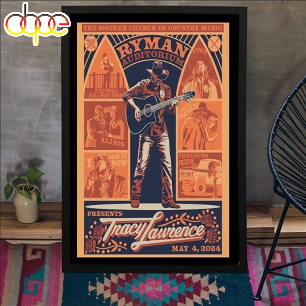 Tracy Lawrence May 4 2024 Nashville, TN Poster Canvas