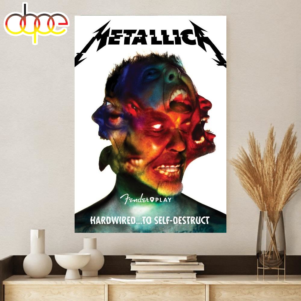 World Tour 2024 Rock God Metallica Poster Canvas
