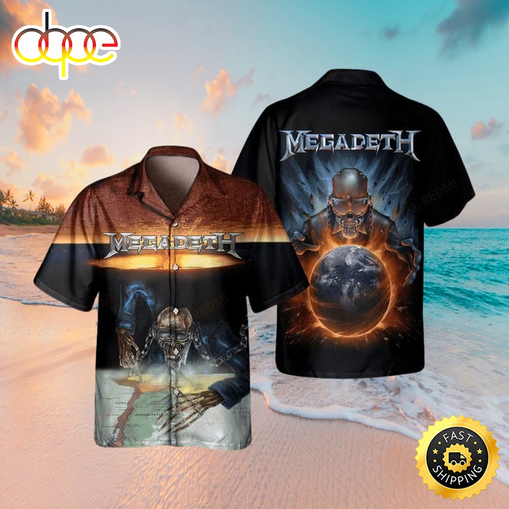 35 Years Of Megadeth Music Hawaiian Shirt