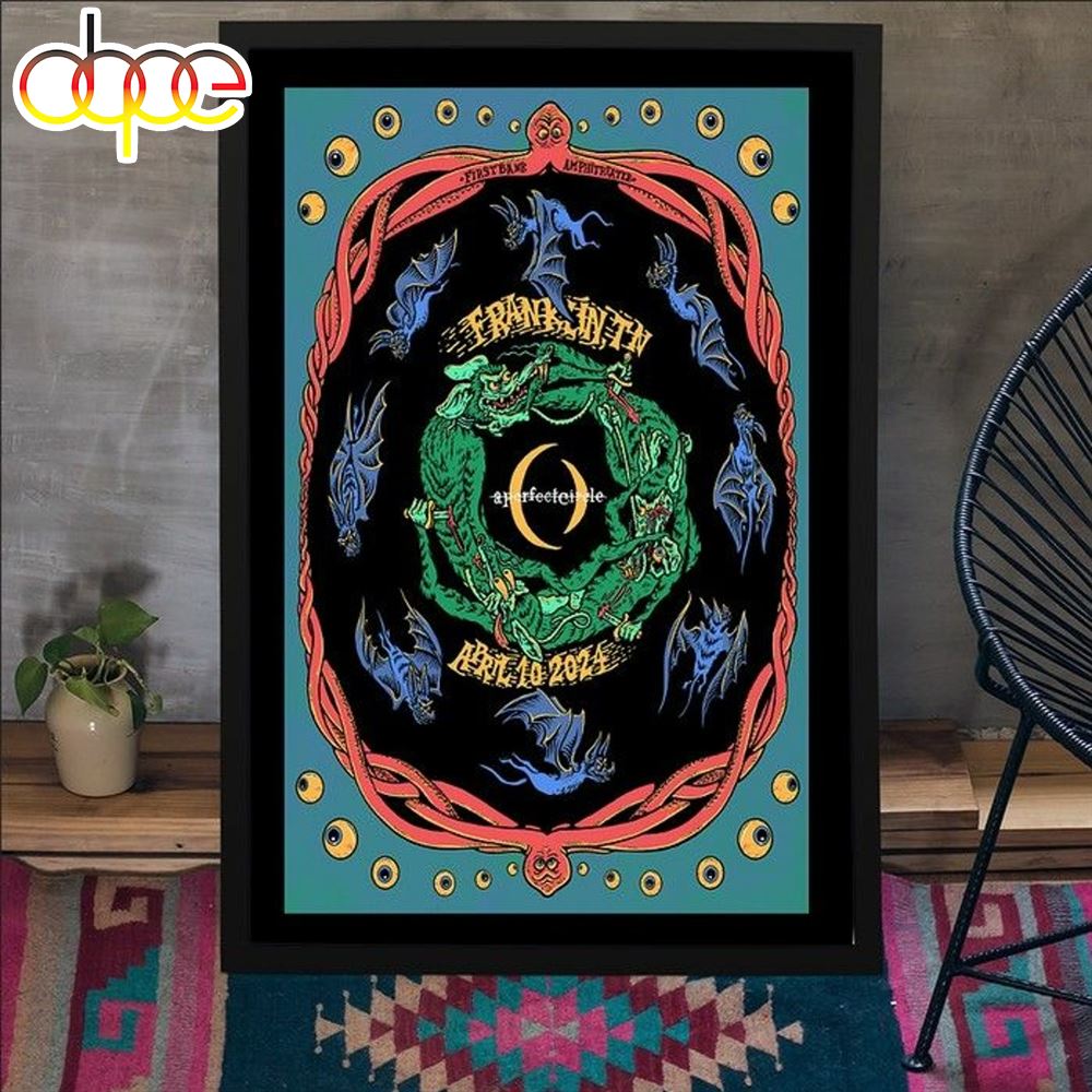 A Perfect Circle Tour In Franklin TN Apr 10 2024 Poster Canvas