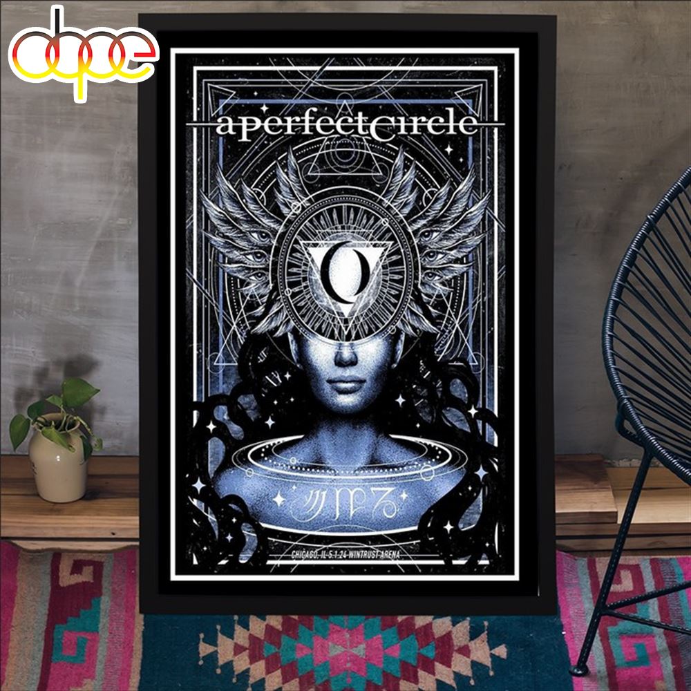 A Perfect Circle Wintrust Arena Chicago IL May 1st 2024 Limited Poster Canvas