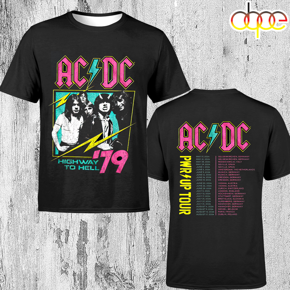 ACDC Band World Tour 2024 Unisex T Shirt
