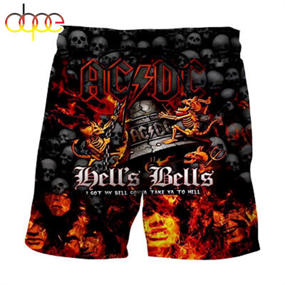 ACDC Rock Band Swim 3D Shorts Swimming Trunks Beach Wear Surfing Gifts