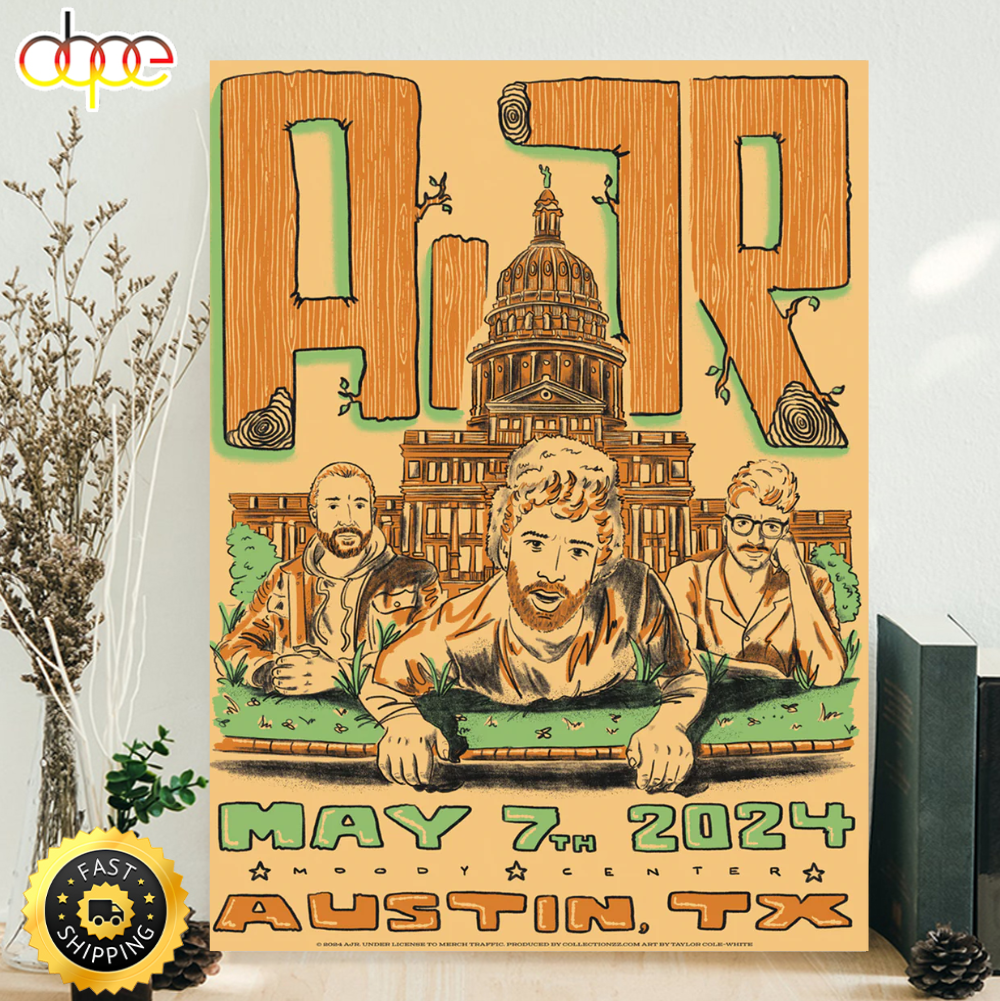 Austin May 7 2024 Tour Poster Canvas