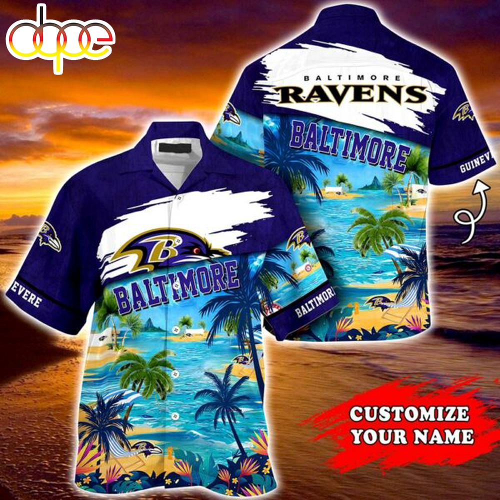 Baltimore Ravens NFL Personalized Hawaiian Shirt Tee