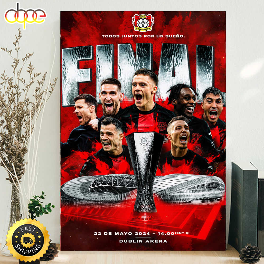 Bayer 04 Leverkusen Deutscher Meister Poster Canvas