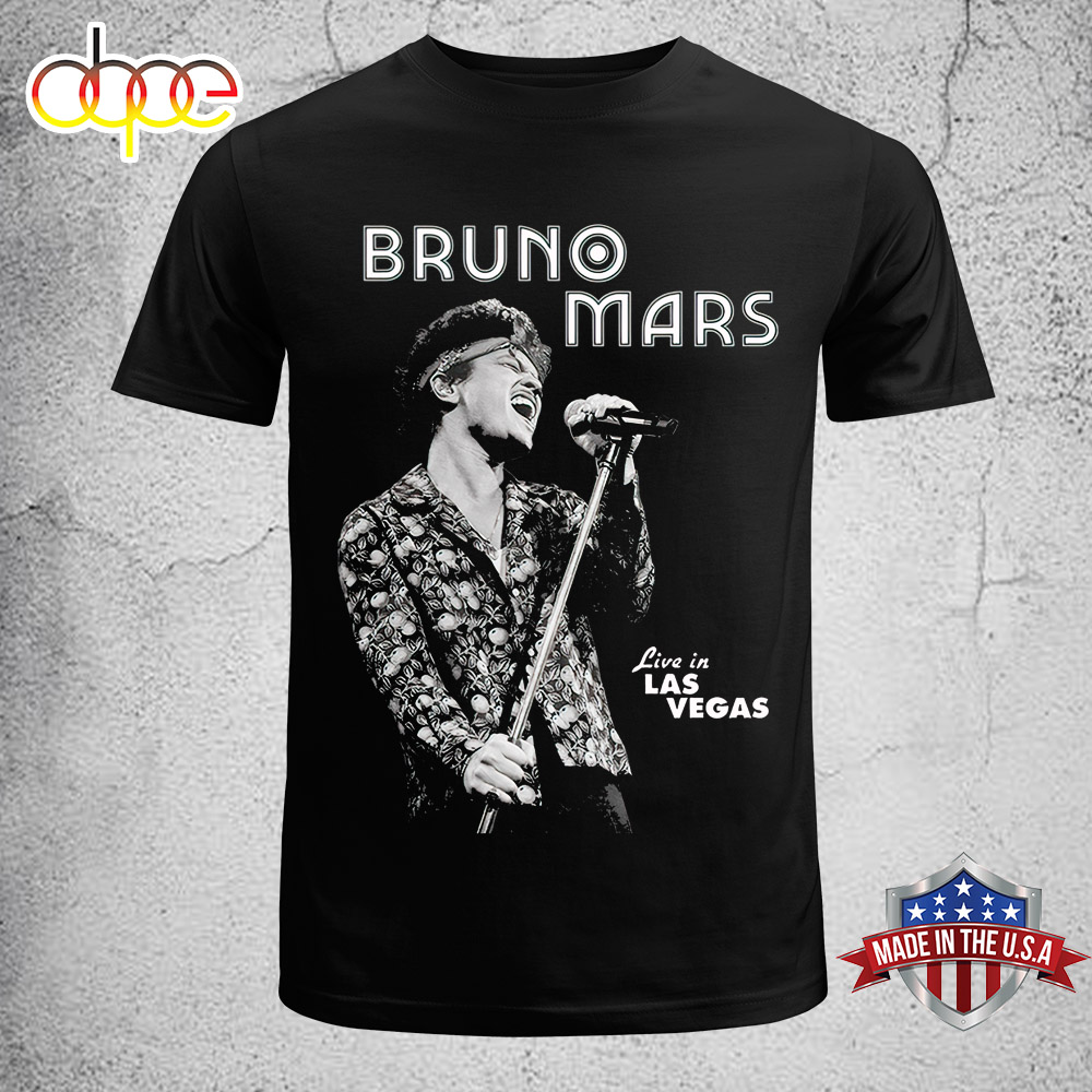 Bruno Mars Live In Vegas Tour 2024 Unisex T Shirt