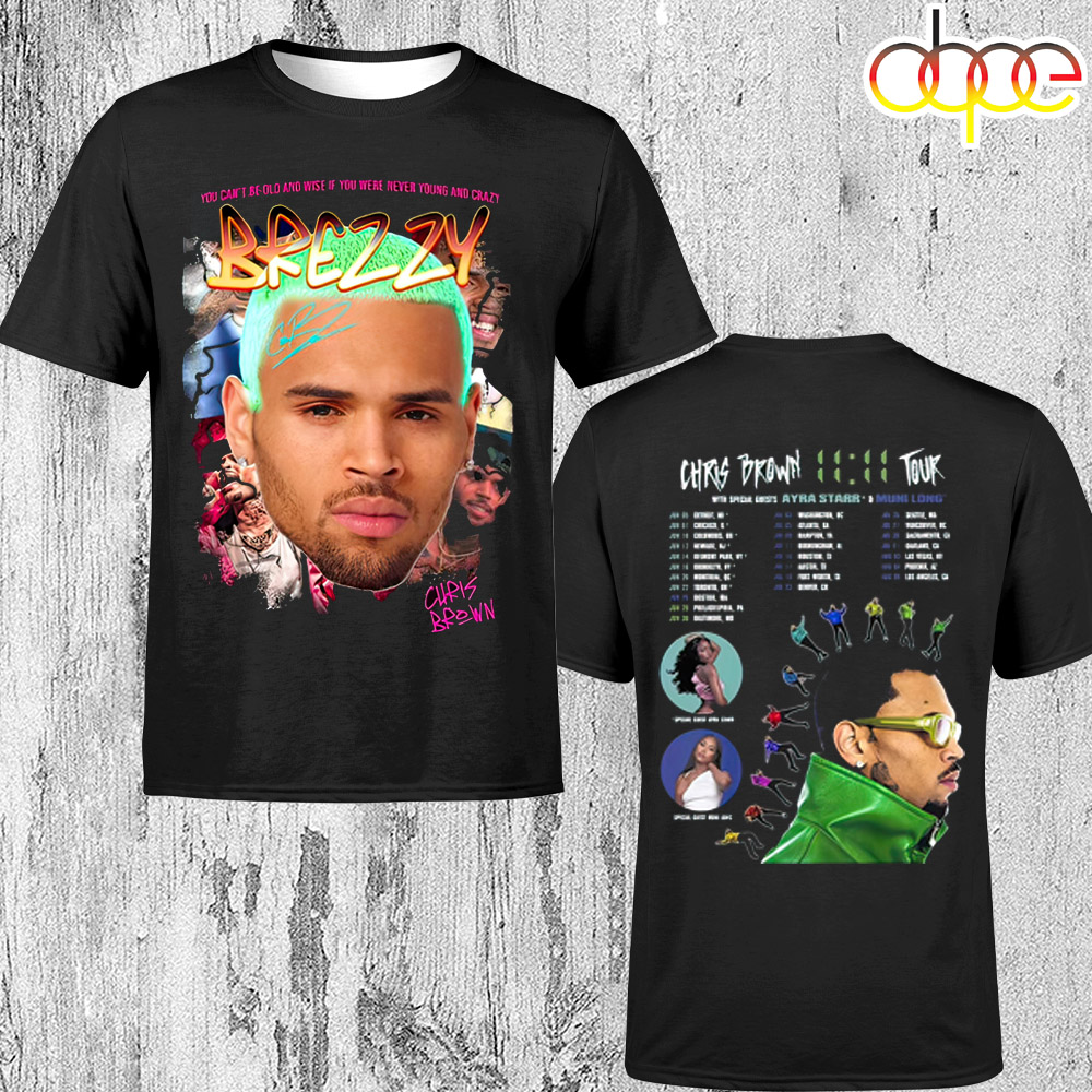 Chris Brown 1111 Tour 2024 Concert Unisex T Shirt 1