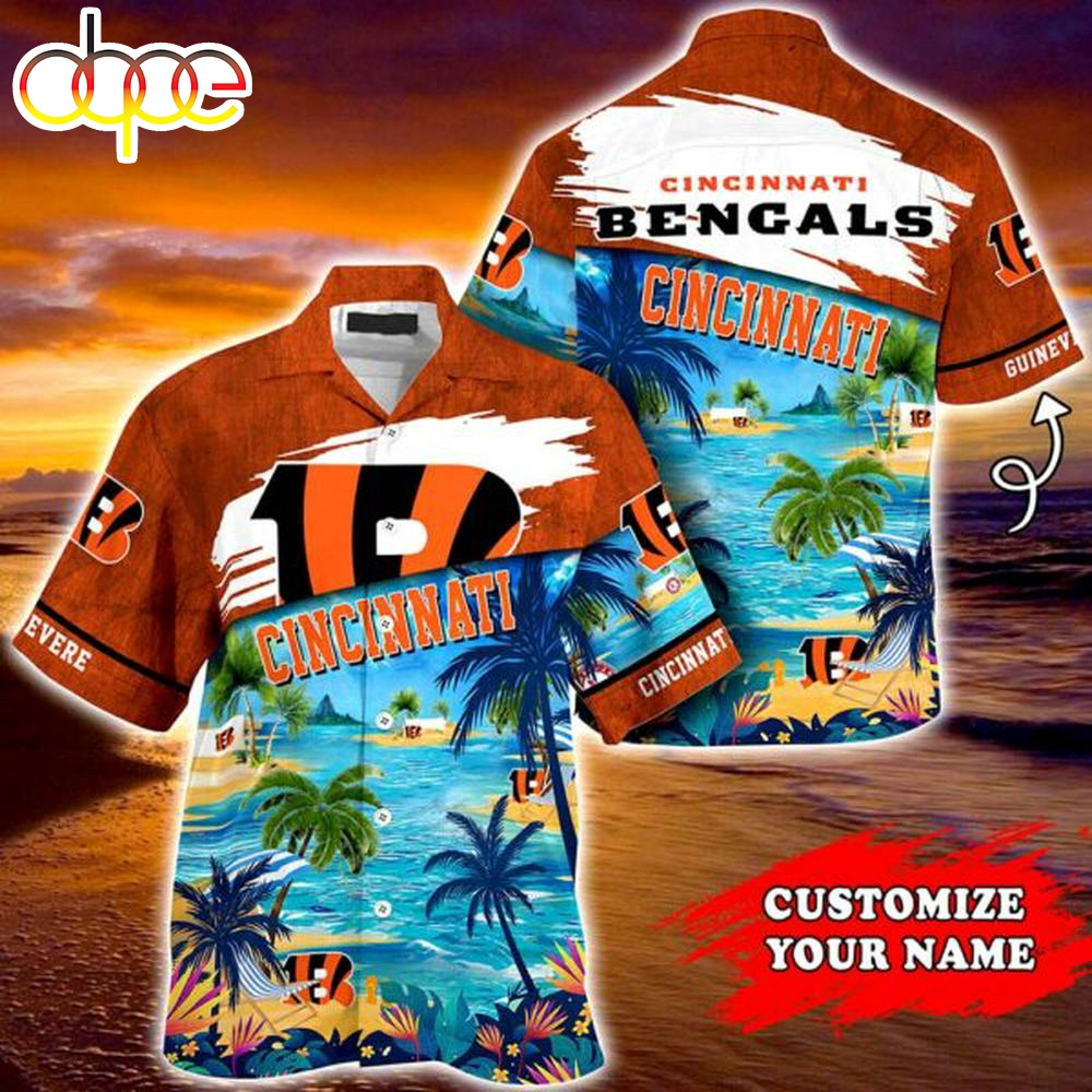 Cincinnati Bengals NFL Personalized Hawaiian Shirt Tee