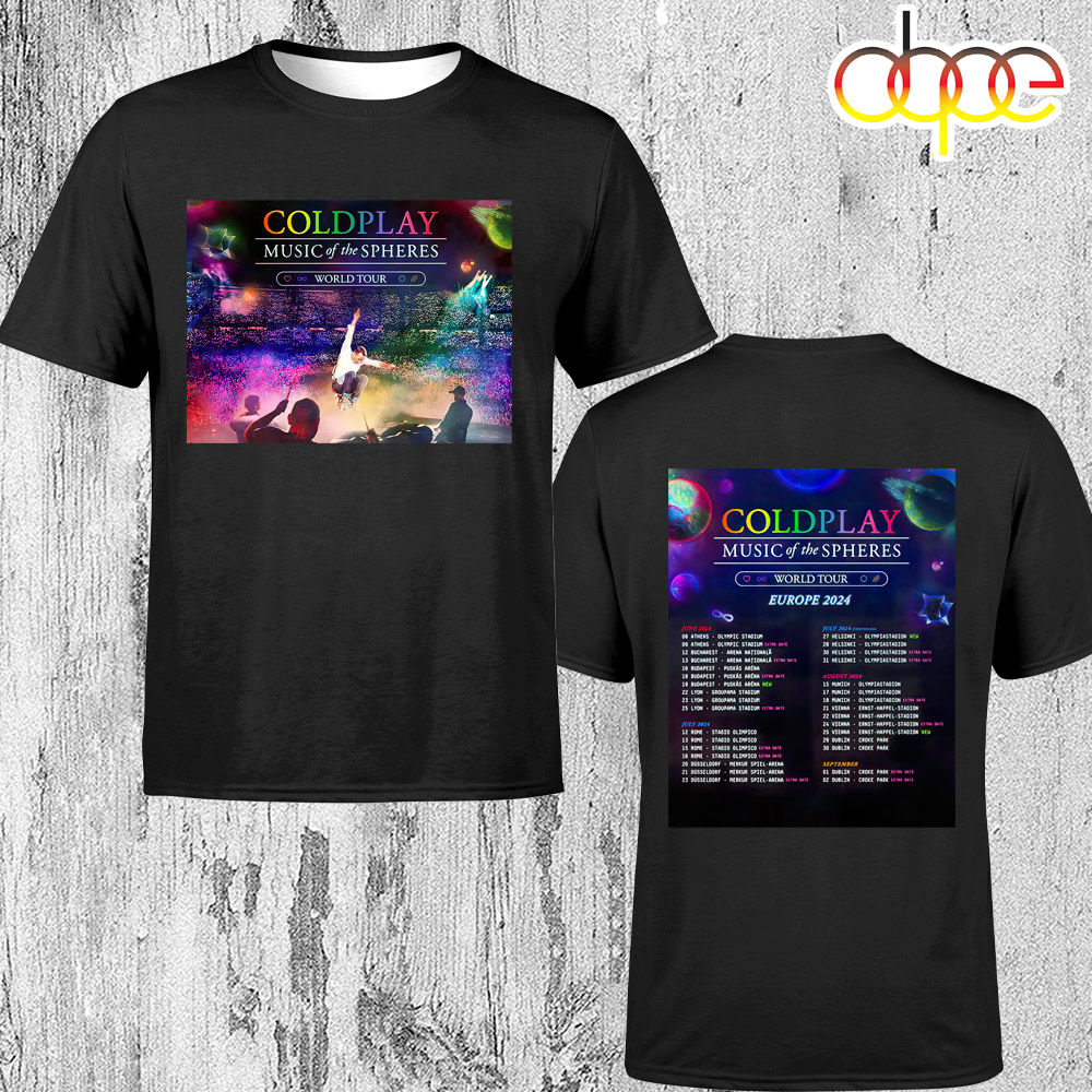 Coldplay Music Tour 2024 UnisexT Shirt
