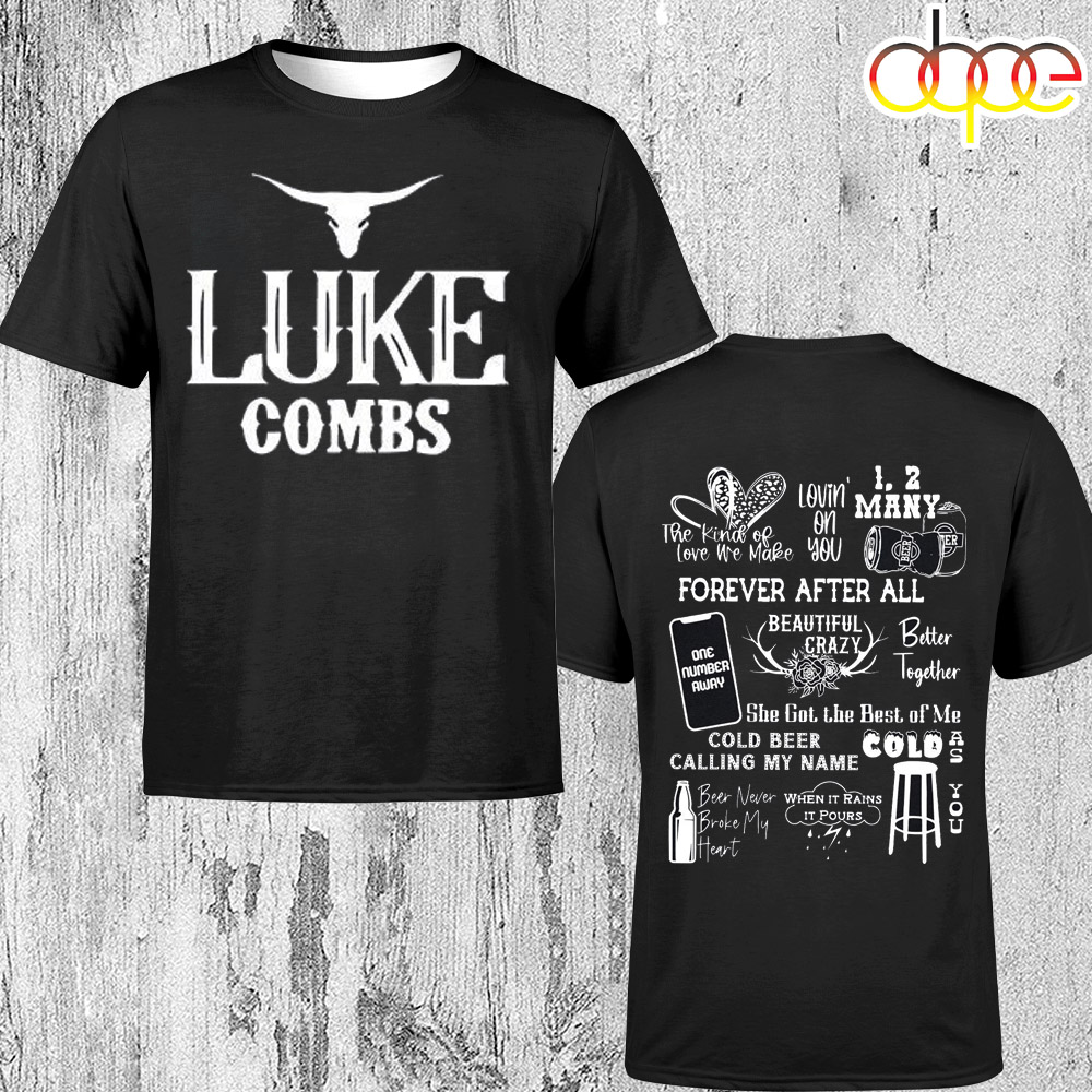 Country Music Tee Luke Combs World Tour 2024 Unisex T Shirt