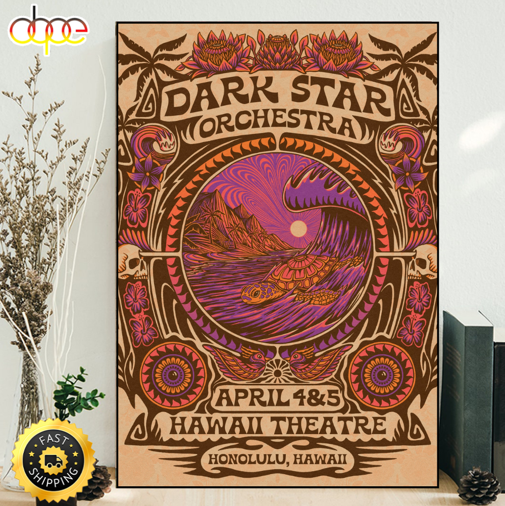 Dark Star Orchestra April 4 5 2024 Poster Canvas