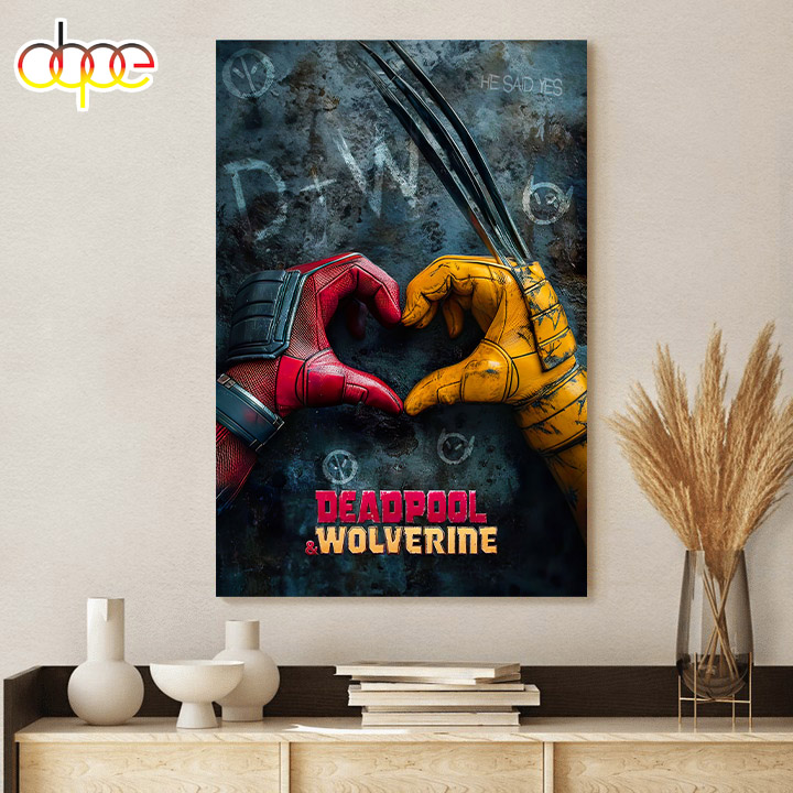 Deadpool & Wolverine 2024 Movie Poster Canvas