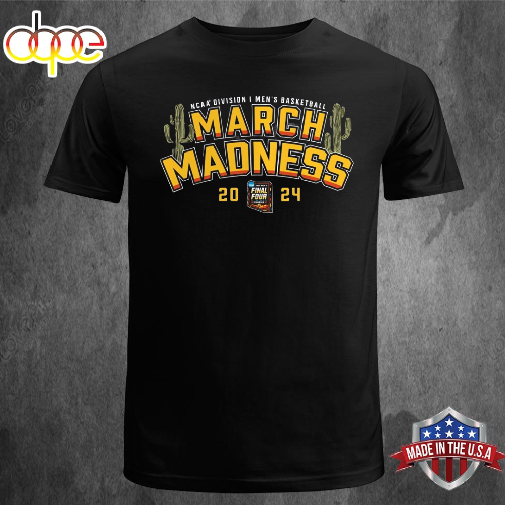 Fanatics Branded Charcoal 2024 NCAA Mens Basketball Tournament March Madness T Shirt
