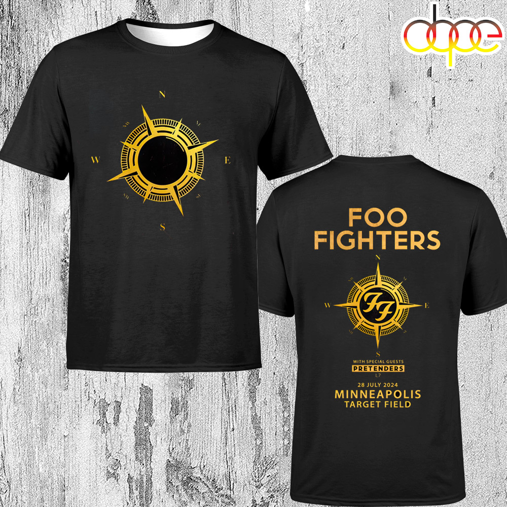 Foo Fighters Everything Or Nothing 2024 North American Tour Minneapolis Unisex T Shirt