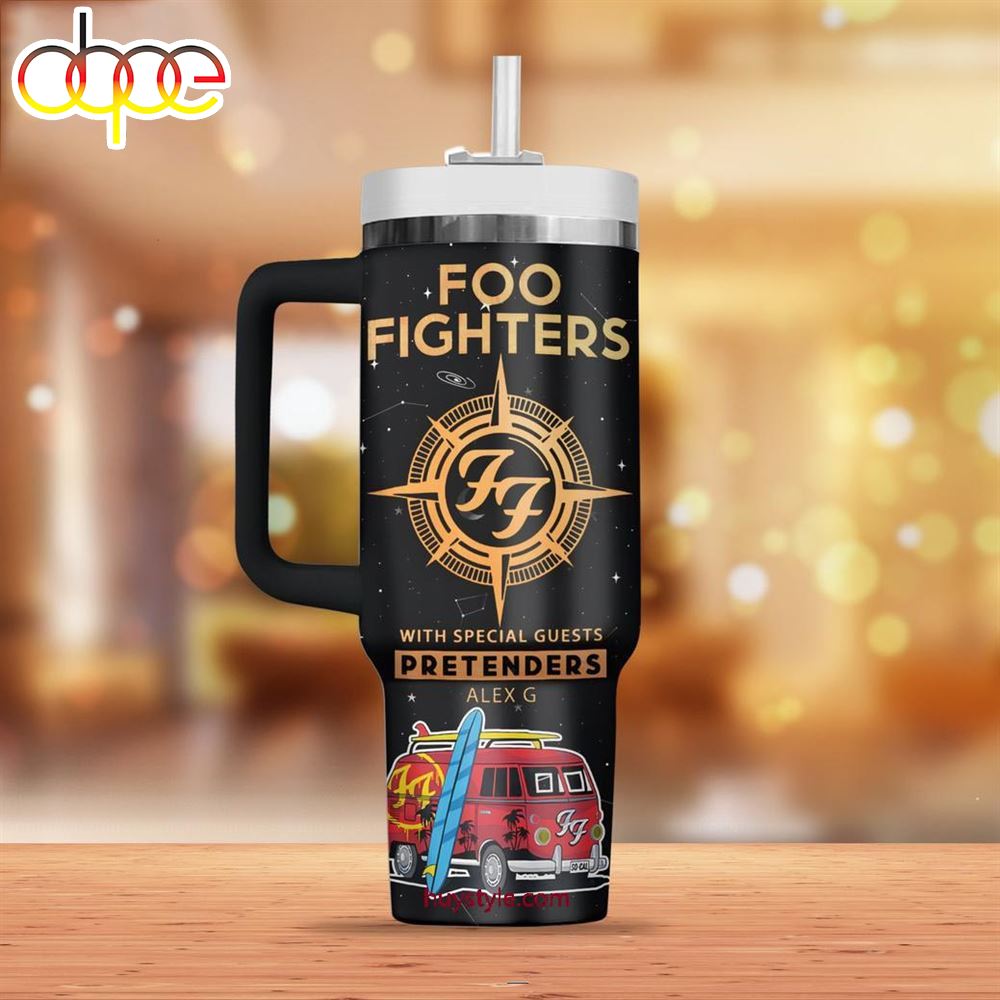 Foo Fighters With Soecial Guests Pretenders Alex G Tour 2024 Stanley Tumbler 40oz