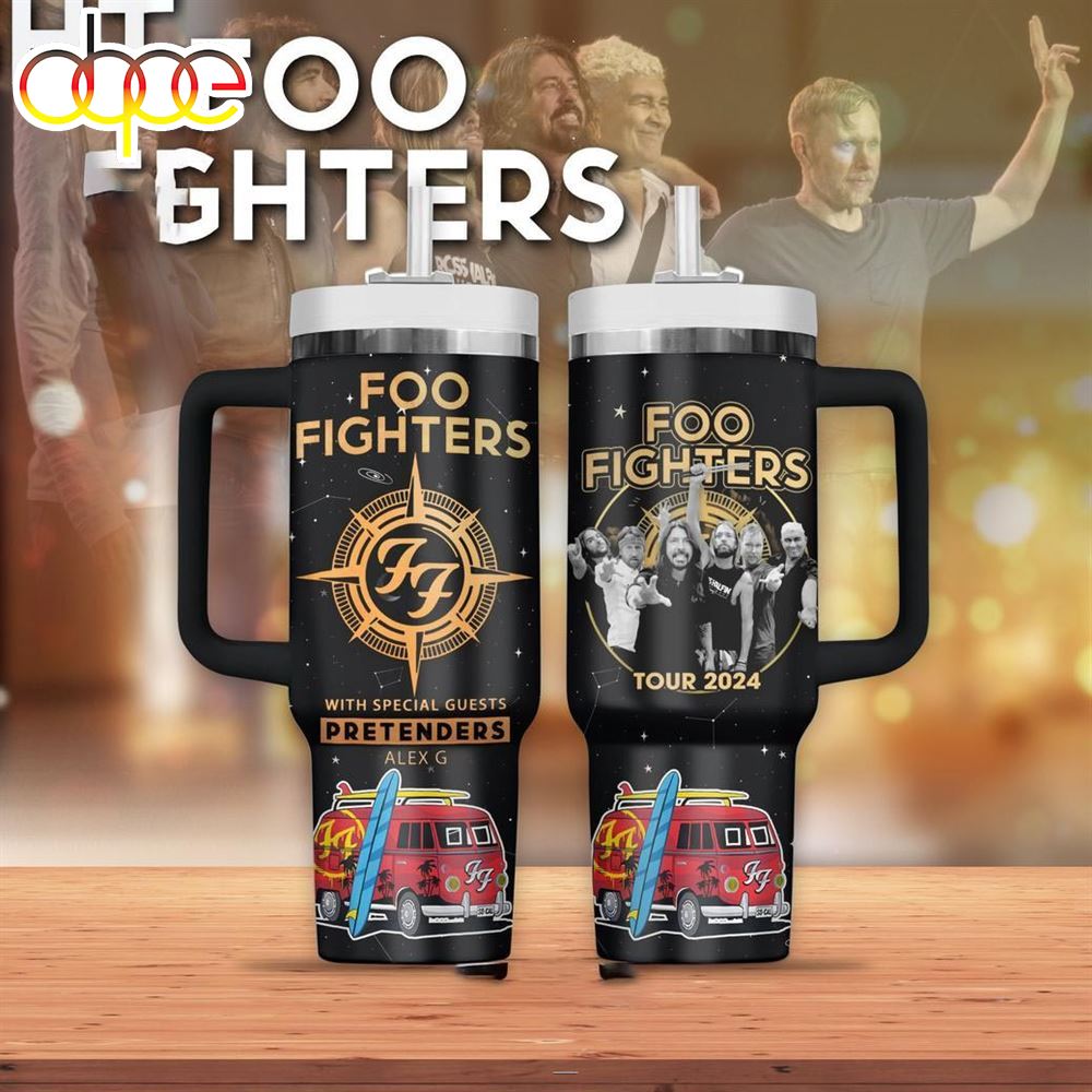 Foo Fighters With Soecial Guests Pretenders Alex G Tour 2024 Tumbler 40oz