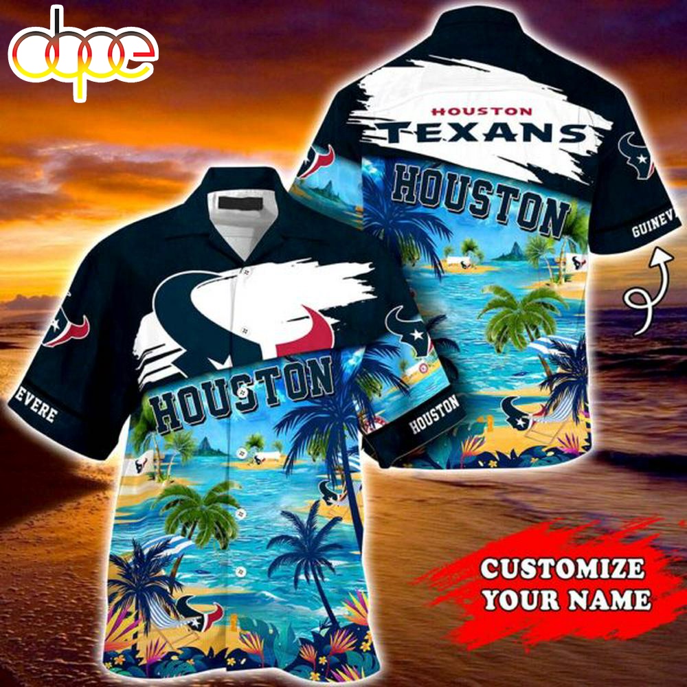Houston Texans NFL Personalized Hawaiian Shirt Tshirt