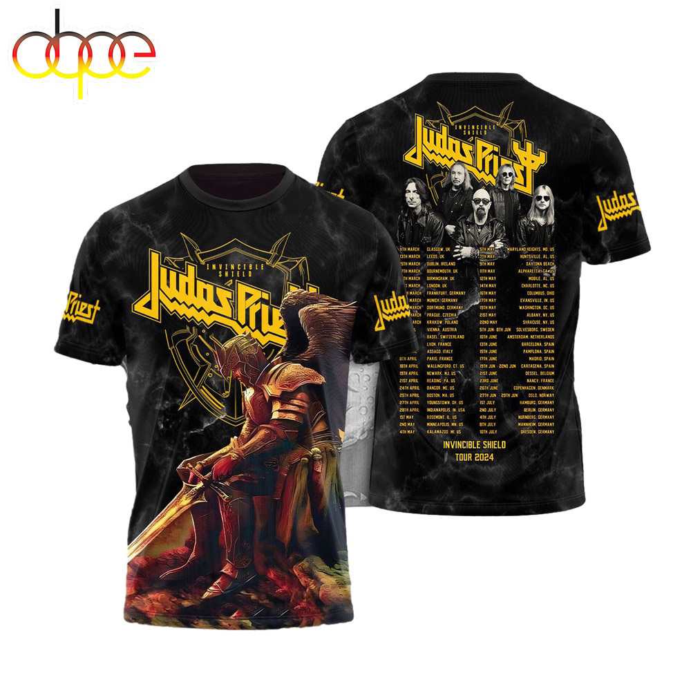 Judas Priest Invincible Shield Tour 2024 All Over Print T Shirt